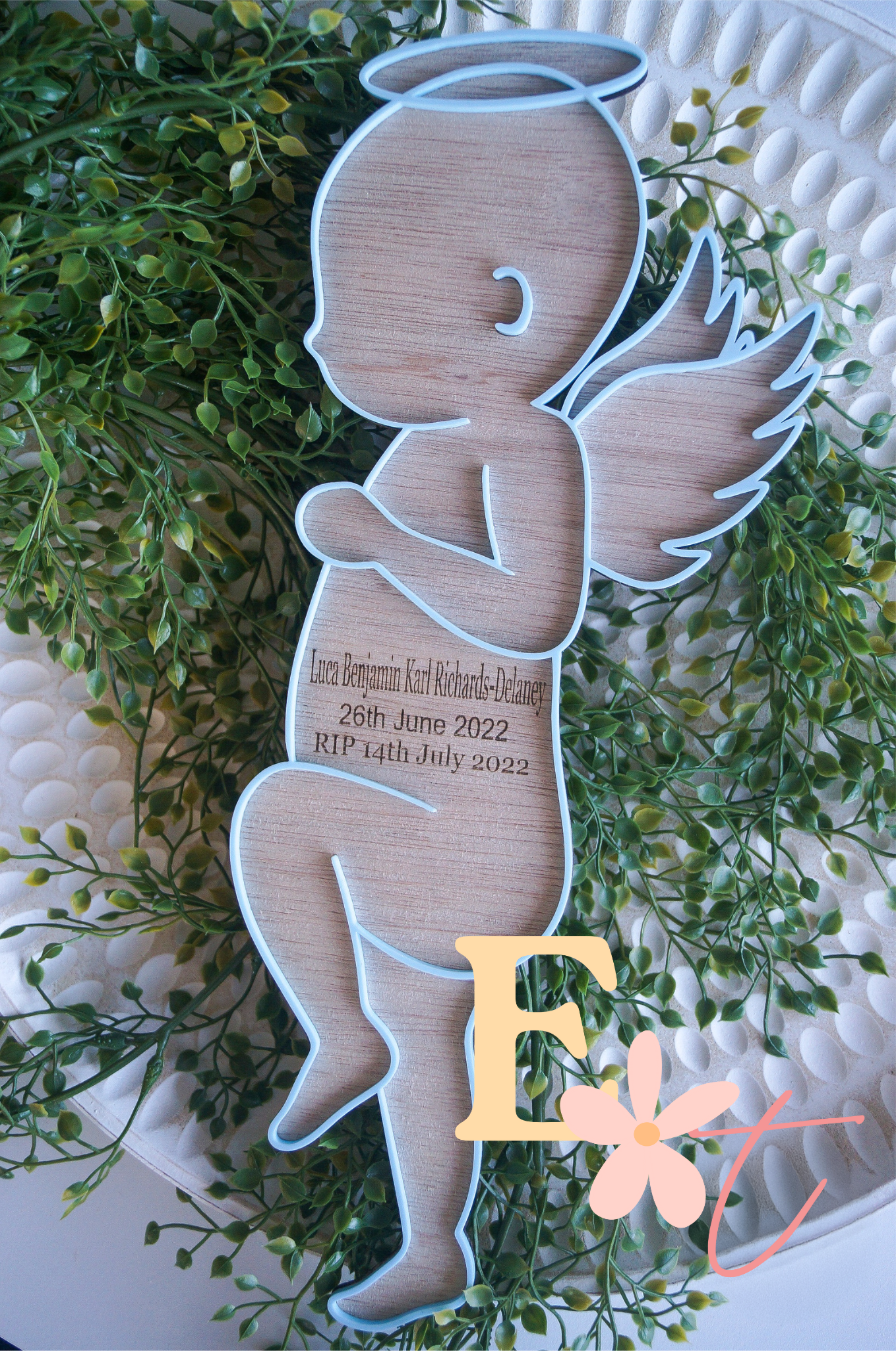 Newborn Baby Detail Plaque