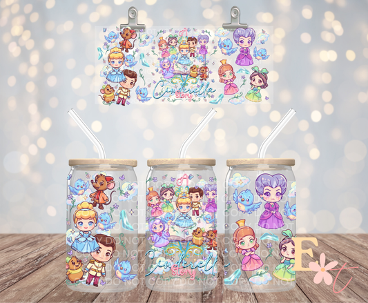 Anime Princess 16oz UV DTF Wrap