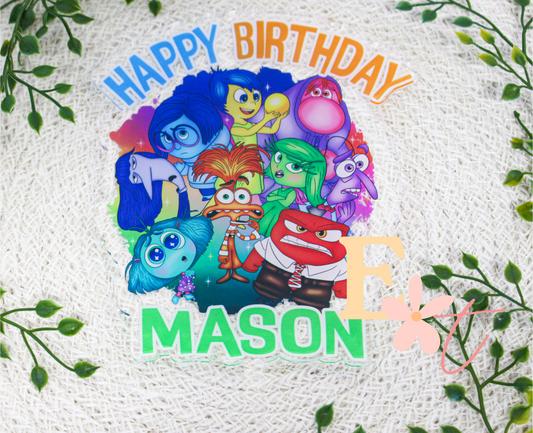 Emotions UV Printed Cake Topper