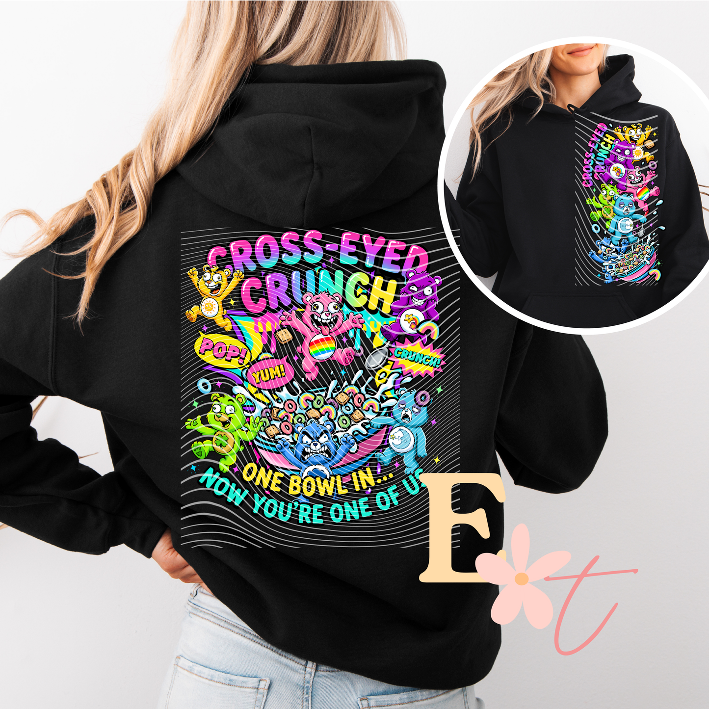 Rainbow Bear Ready to Press DTF Transfer