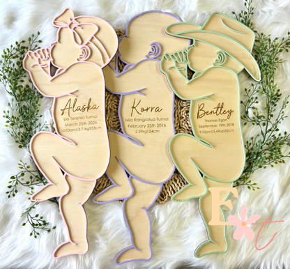 Newborn Baby Detail Plaque
