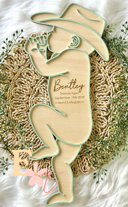 Newborn Baby Detail Plaque