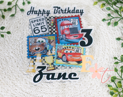 Cars UV Printed Cake Topper