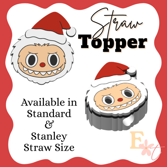 Christmas Labubu 3D Straw Topper