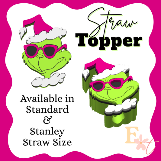 Green Man 3D Straw Topper