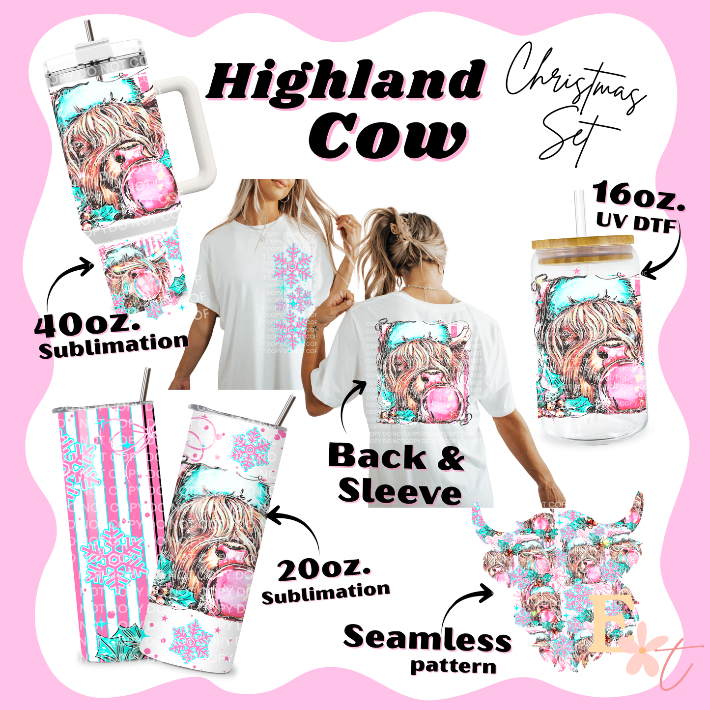 Highland Cow Bundle Set