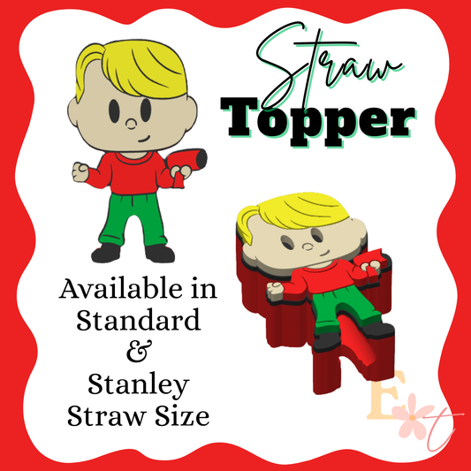 Kevin 3d Straw Topper