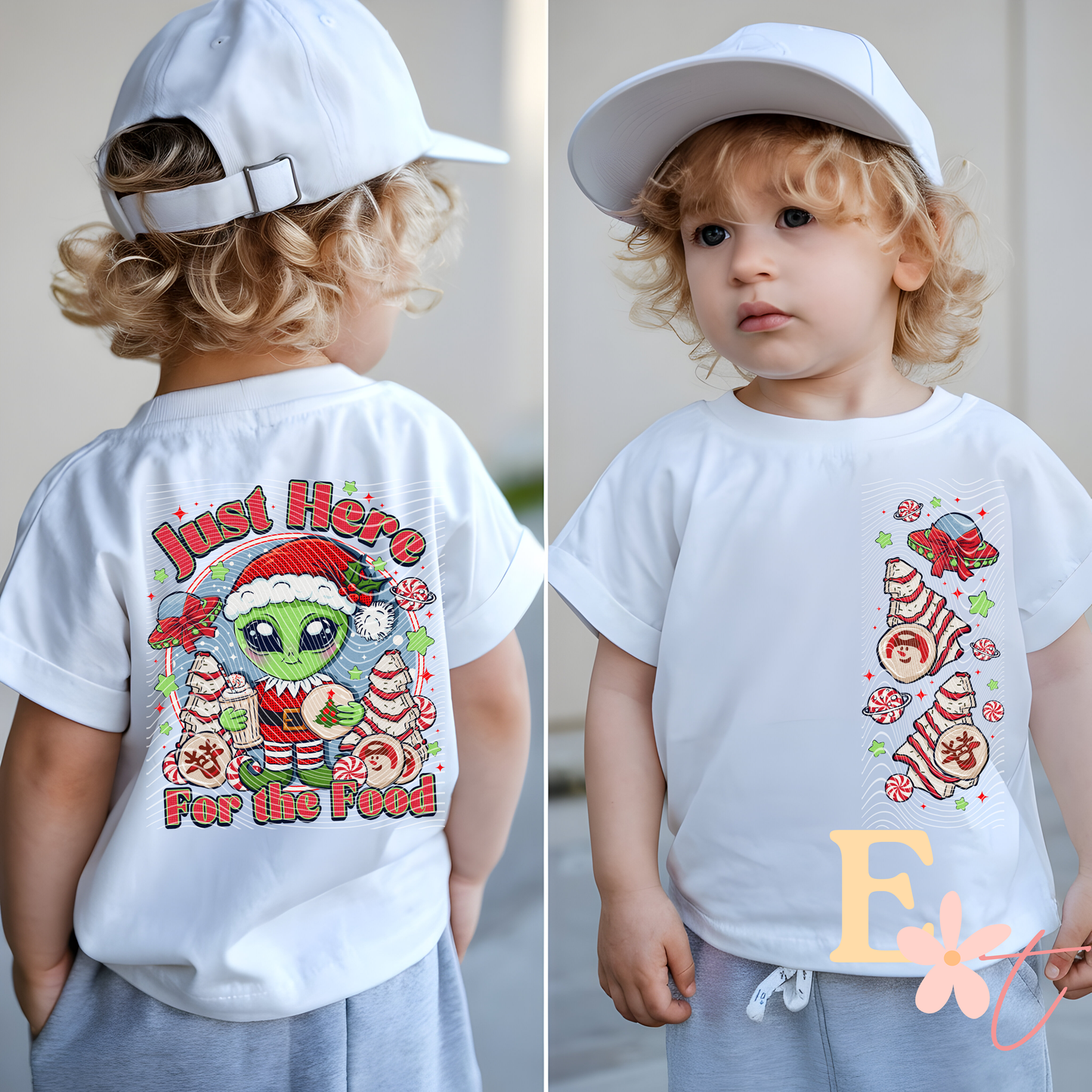 Christmas Alien Ready to Press DTF Transfer