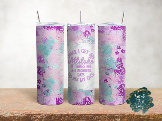 Attitude 20oz Tumbler Sublimation Wrap
