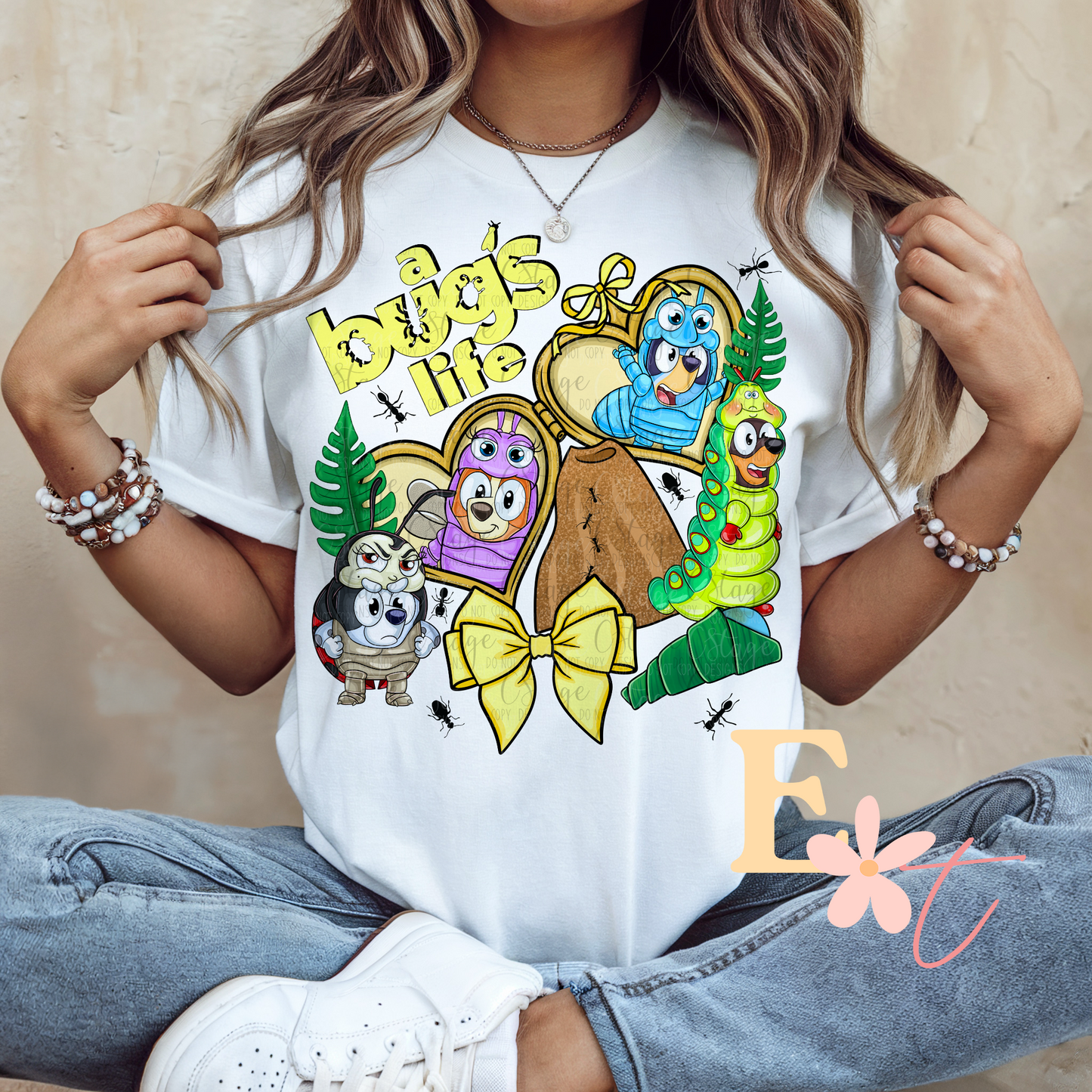 Bugs Ready to Press DTF Transfer