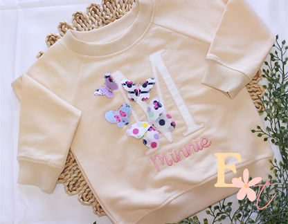 3D Personalised Butterfly Kids Jumper