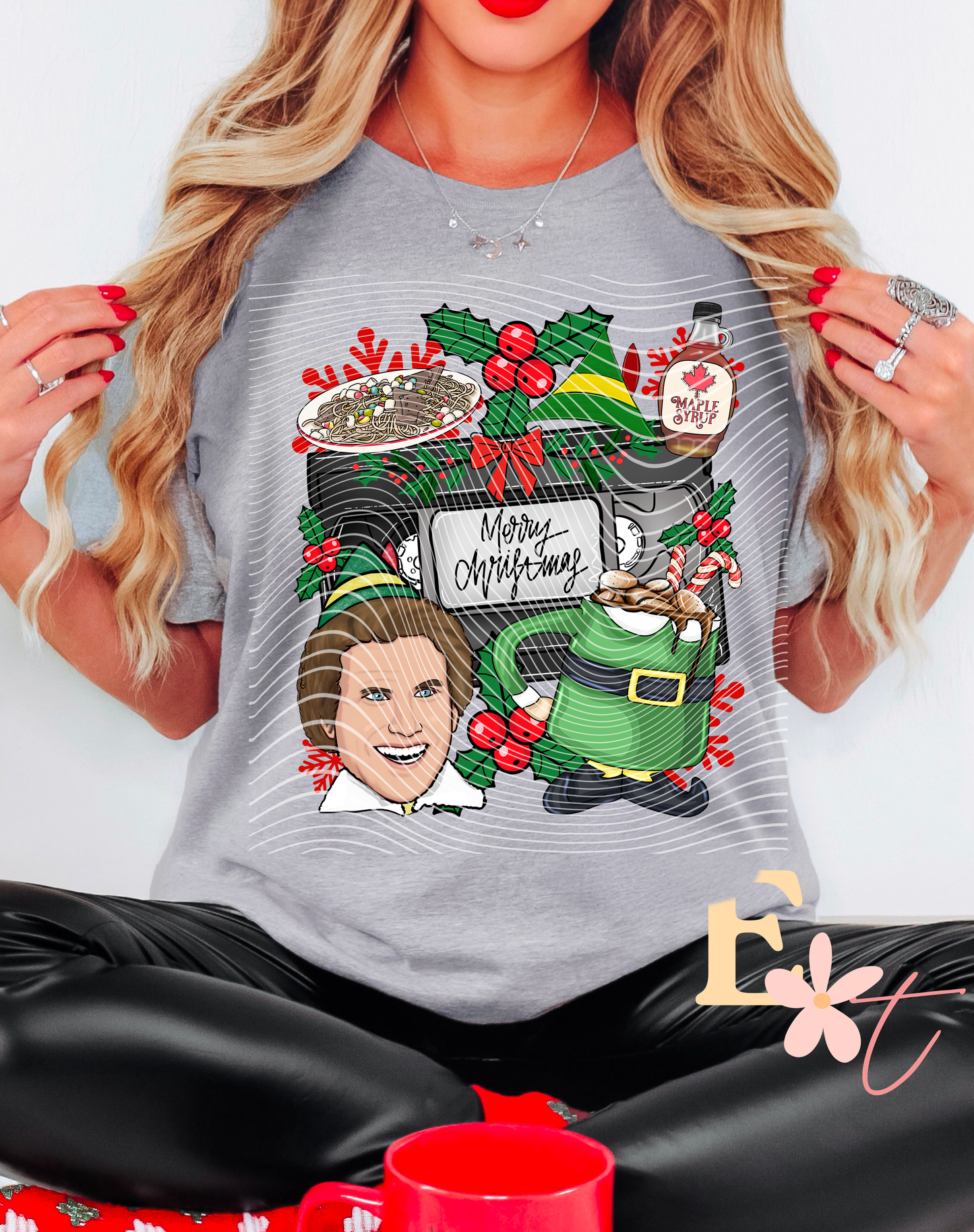 Merry Christmas Elf Ready to Press DTF Transfer