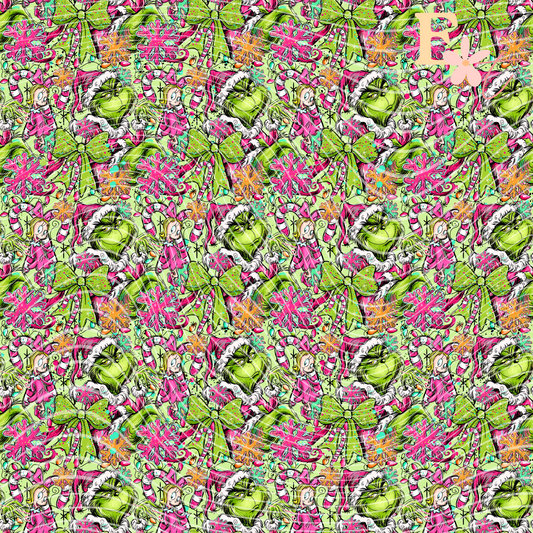 Green Guy Seamless Pattern
