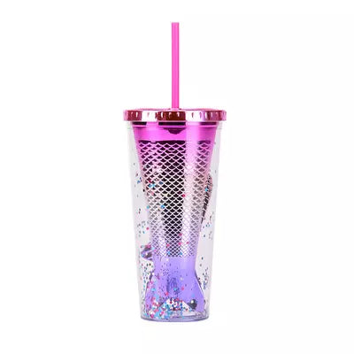 hot pink pale pink and purple ombre mermaid tumbler from stick that vinyl australian vinyl supplier