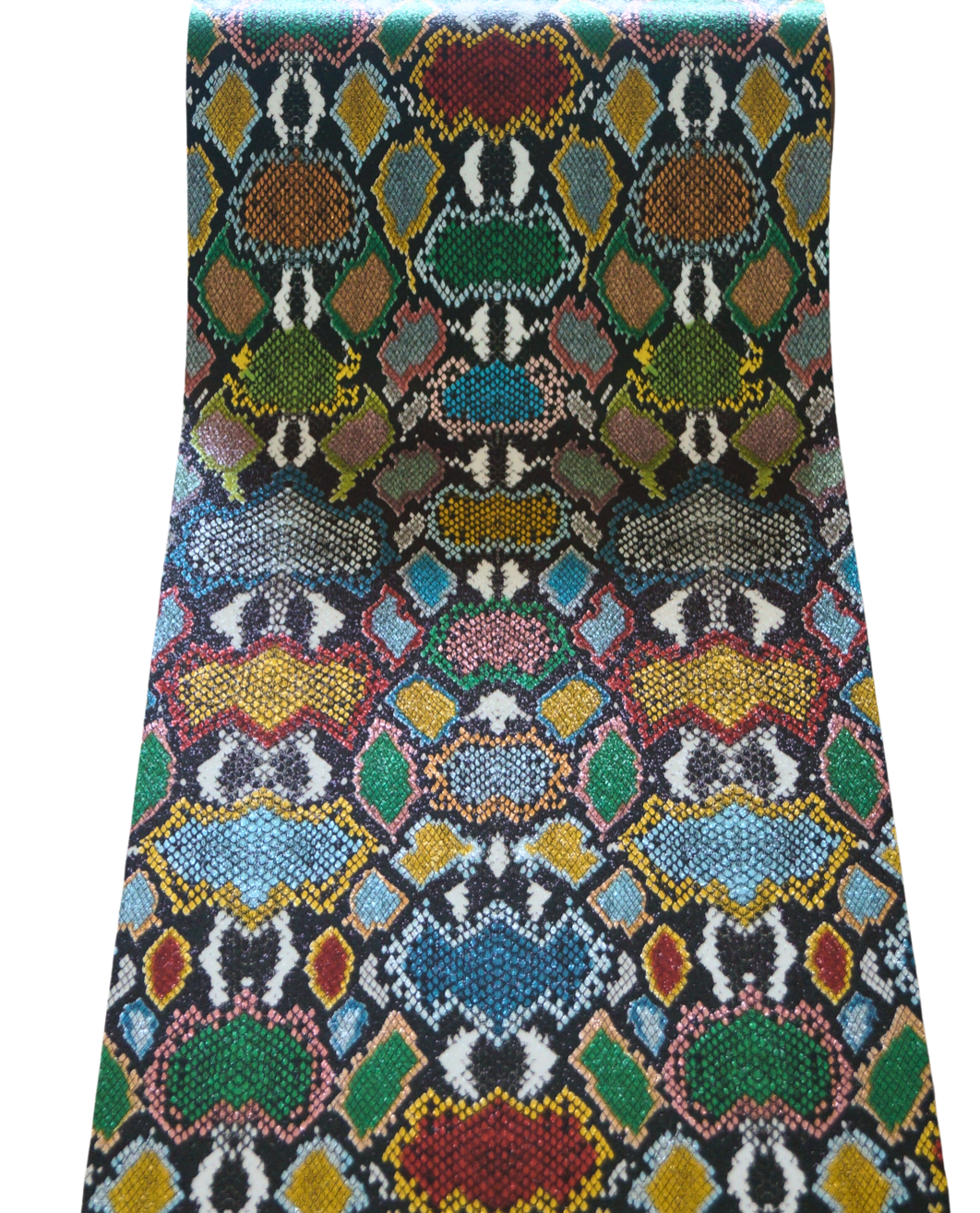 Multi Coloured Snake Skin Adhesive Vinyl