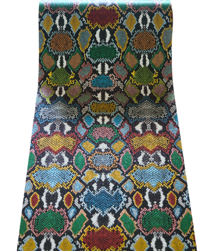 Multi Coloured Snake Skin Adhesive Vinyl